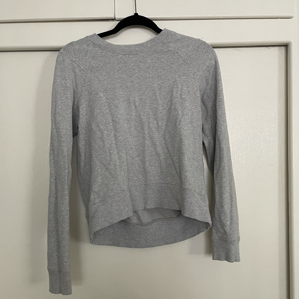Lululemon Heather’s Grey Crop Sweatshirt